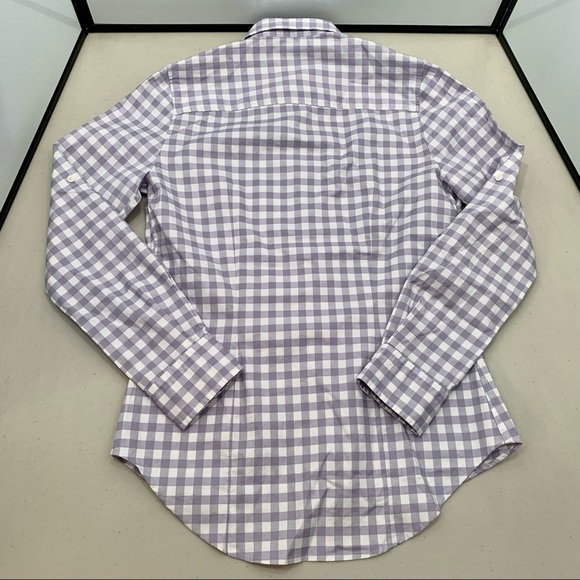 Peter Millar Long Sleeve Button Down Shirt Purple Women's Size XS - Picture 5 of 6